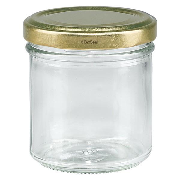 een Toevlucht zingen UNITWIST glazen potten 167ml sturtglas met goud Twist-Off deksel TO66  bestellen op glazen-en-potten.nl