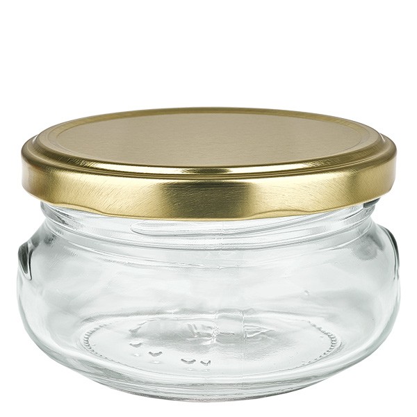 120ml terrine pot met BasicSeal deksel goud UNiTWIST